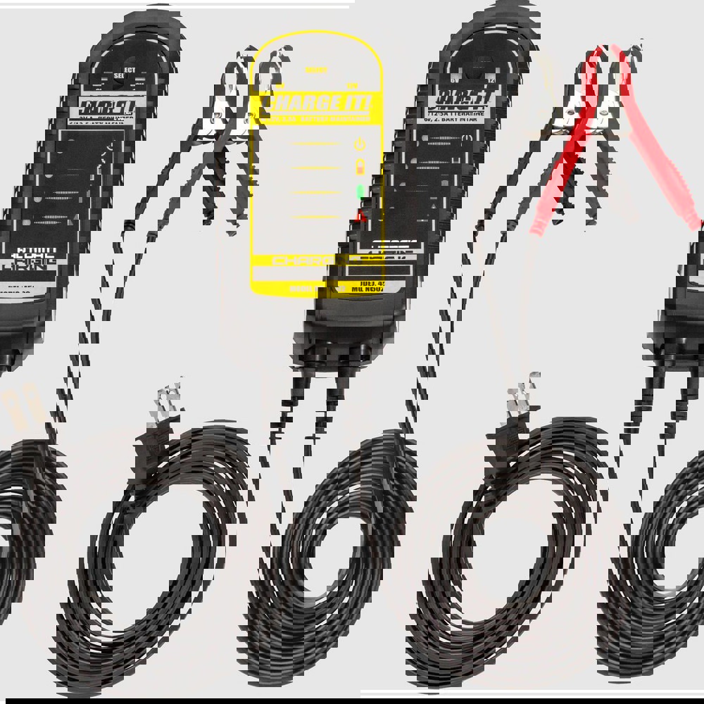 Automotive Battery Chargers & Jump Starters; Battery Charger Type: Automatic Charger/Maintainer ; Overall Width: 4 ; Overall Height: 3.5in ; Overall Depth: 7.8in ; Cable Gauge: 18 ; Cable Length: 72.000